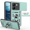 Für Xiaomi POCO M7 Pro 5G Hülle Armor Magnetischer Halter Ring Handy Funda Für Mi Poco M7 Pro M7Pro Schiebbarer Objektivschutz Abdeckung Coque