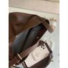 Ladies Lazy Large Capacity Tote Bag, Fashion Commuter Soft Leather Bucket Bag, Student Crossbody Shoulder Bag