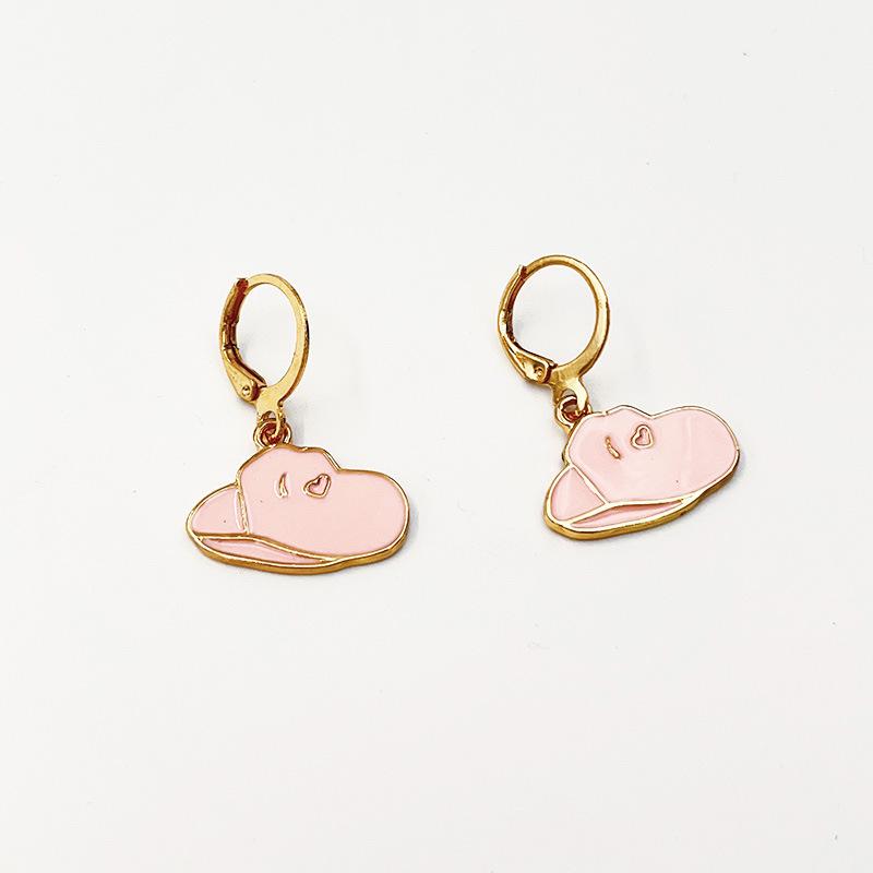Dangly Cow Print Boot Cowboy Cowgirl Western Earrings Brown Metal Zircon Boho Bohemia Fur Hat Boot Star Earrings Golden EAR0126