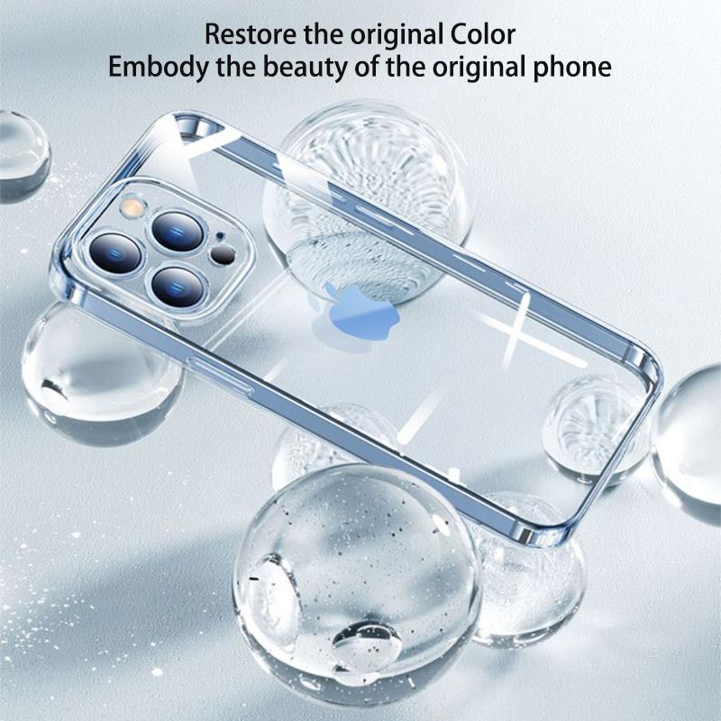 HD Clear Durable Silicone Phone Cover For Iphone Upgraded Lens Anti-Break Anti-Smudge Essential Daily For Iphone Accessory Shell