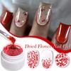 1/6Pcs 8ML Dried Flowers Gel Nail Polish Soak Off UV/LED Natural Floral Petal Nail Glue Varnish Long Lasting Women Clear DIY Nail Art Painting Gel