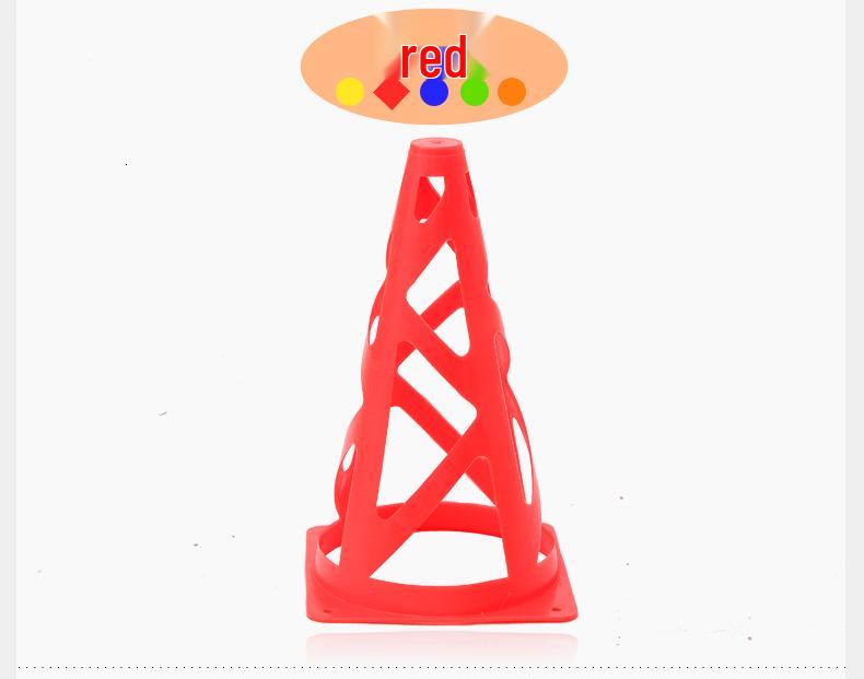 Windproof Hollow Football Training Cones 23cm - Perfect for Roller Skating and Freestyle Obstacle Courses