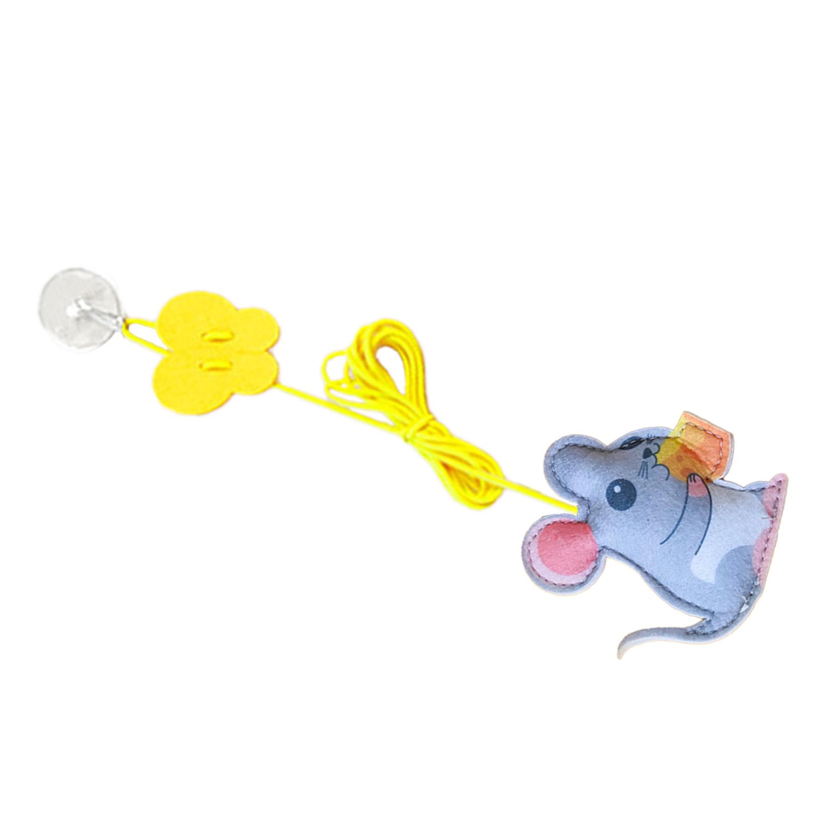 

Door Cat Teaser Toy Retractable Adjustable Elastic Rope Interactive Doorway Kitten Teaser Toy 6.6ft Felt Mouse