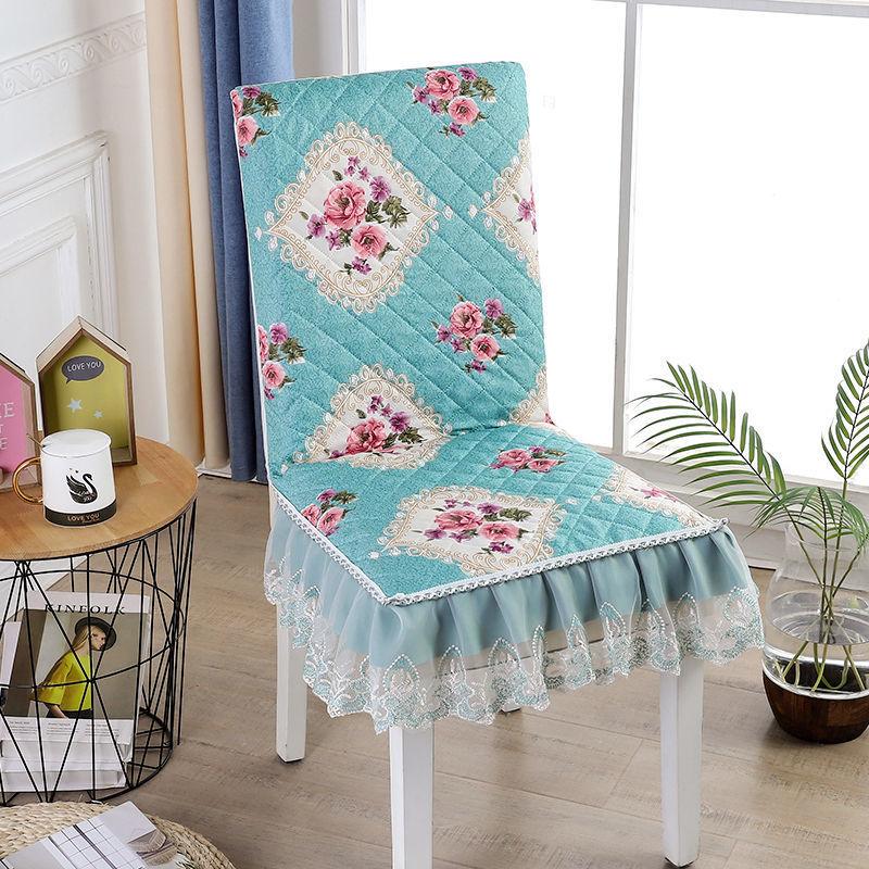 

Home One-Piece Chair Cover Country Style Fabric Dustproof Elastic Chair Cover Skin-Friendly Comfortable Decorative Chair Cove 1 pc