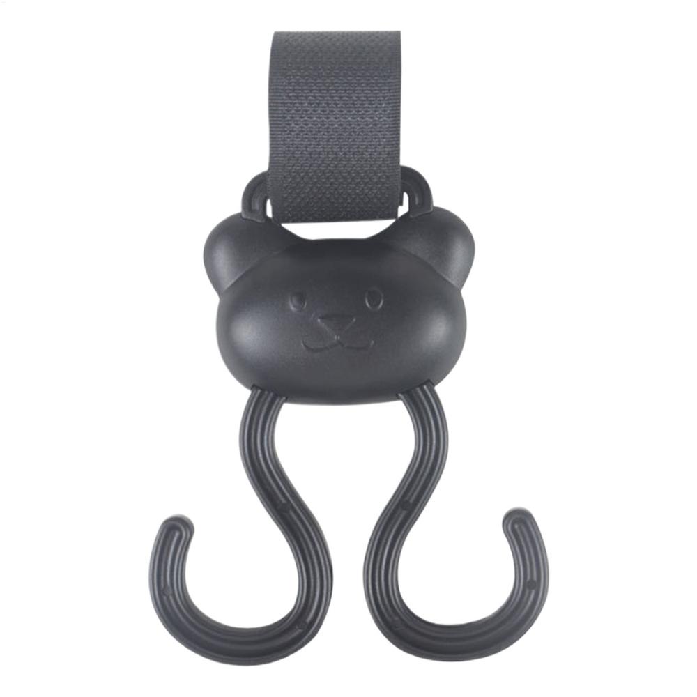 

Baby stroller hook Cartoon Bear Double Adjustable Loop Fastener Non-Slip Baby Travel Supplies Outdoor Stroller