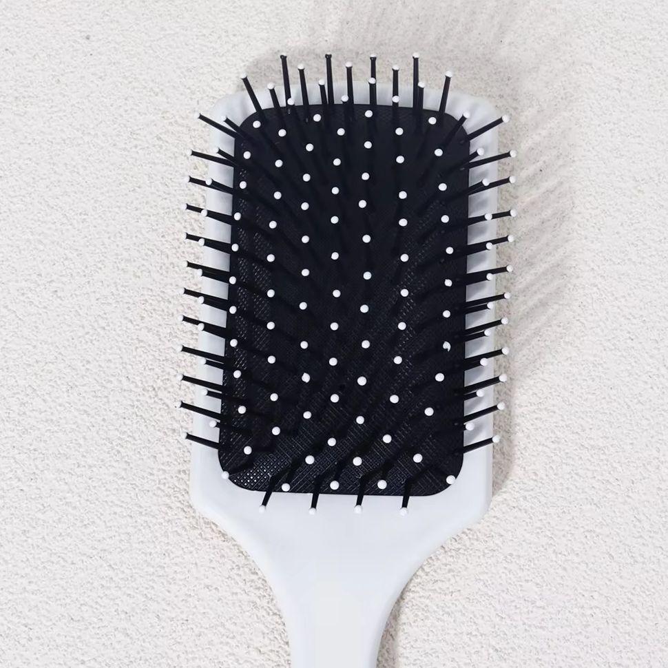 1pc Cute Teddy Bear Pattern Airbag Scalp Massage Comb, Ergonomic Handle, Gentle Knot removal,Special for Real Hair Wigs