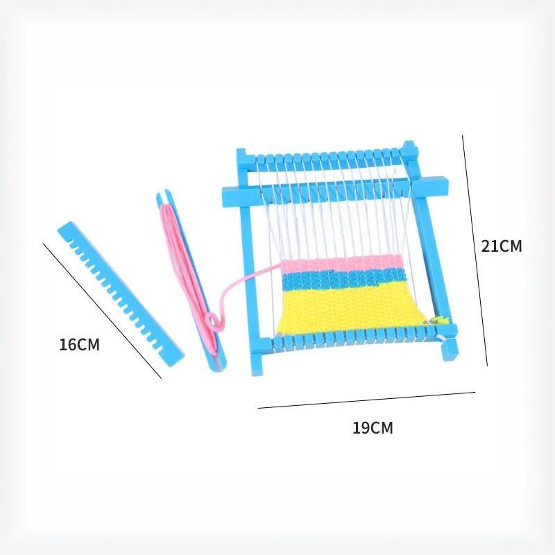 1 Set Kids Technology Handmade Weaving Tool Stem Diy Weaving Loom Kit For Primary Secondary School Students