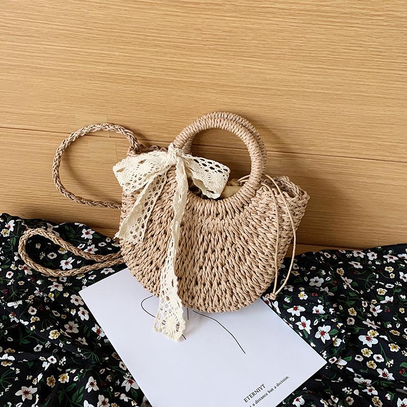 Vintage Small Straw Bags Summer Crossbody Bags For Women