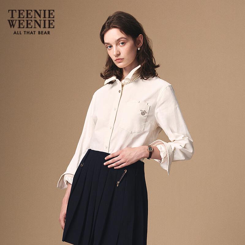 Teenie Weenie Women's Letter Print Collared Shirt