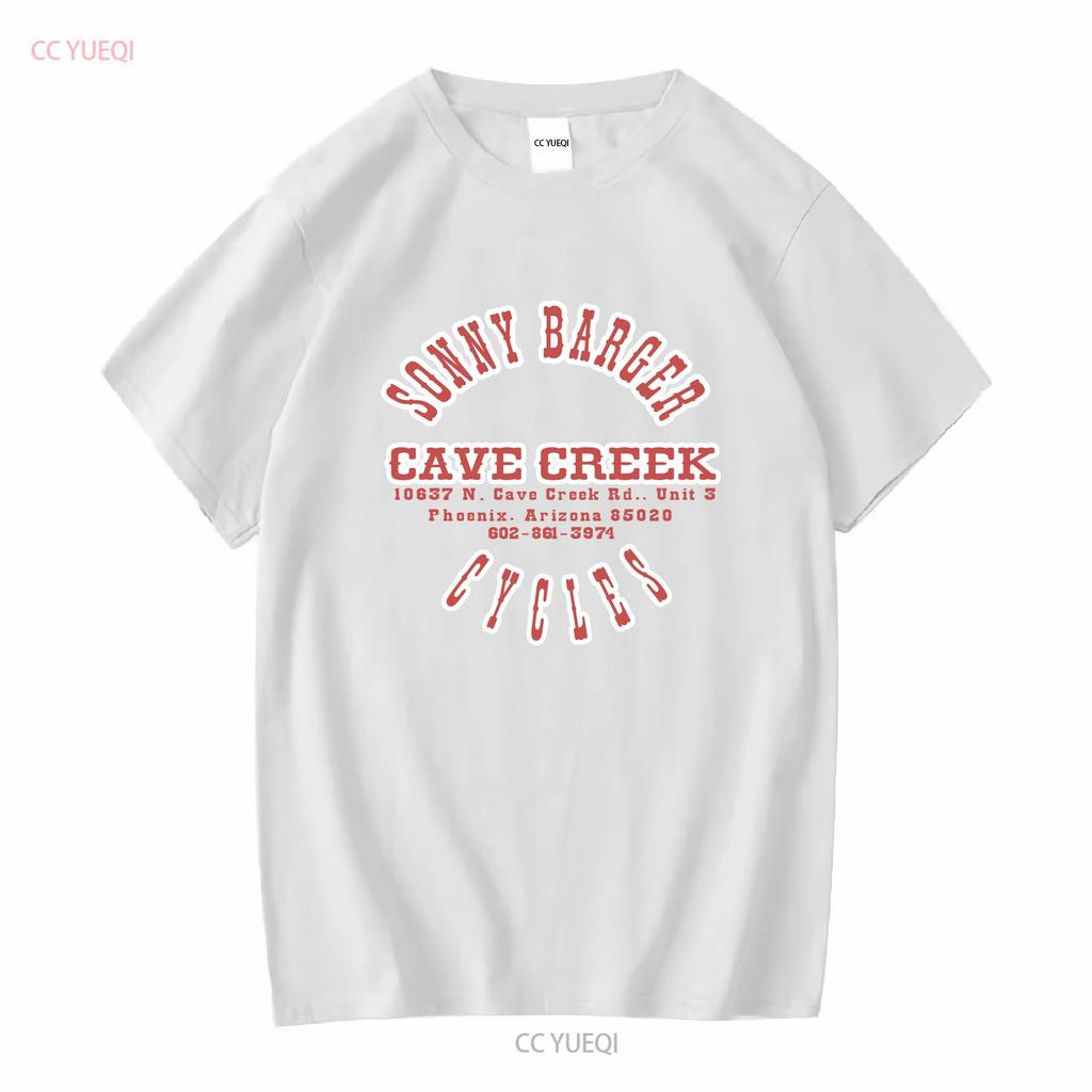 Sonny Barger Cycles Cav3 Creek T Shirt Black Cotton Funny Vintage For Men Long or Short Sleeves Vintage Washed Designer Clothes