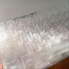 White Snowflakes Key Caps Imitation Carbon Fiber Side Printed PBT Transparent Keycap for Mechanical Keyboard 68 75 87 95 108