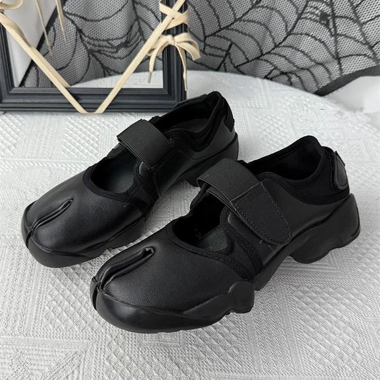 Παπούτσια Tabi Νέα Μόδα Πόρπη Ζώνης Παπούτσια με Διχασμένο Δάκτυλο Αθλητικά Παπούτσια Γυναικεία Δερμάτινα Επίπεδα Παπούτσια Mary Jane Καθημερινά Για Γυναίκες 2026