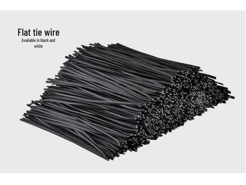Kunststoffbeschichteter Eisendraht zum Binden von Reben, für Elektroinstallationen und feine Bindungen - Weiß & Schwarz