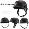 Vintage German Style Motorcycle Helmet Unique 4 Types Leather Half Face Vintage Design M L XL Sizes Certified for Safety