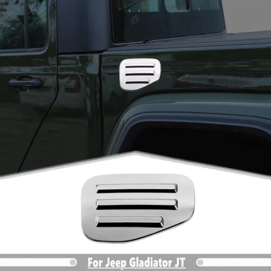 For Jeep Gladiator JT -2025 ABS Chrome Gas Door Cover Fuel Tank Door Trim 1P