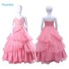 Wicked Glinda Dress for Children Pink Glinda Cosplay Costume Dress Halloween Dance Party Show for Girls Role-Playing Party Outfit