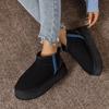 Fashion 2025 New Thick Plush Platform Snow Boots Women Winter Warm Fur Cotton Shoes Woman Faux Suede Slip-On Ankle Boots Shoes