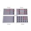 Sieraden Organizer Fluweel Sieraden Opbergbak Display Houder Ring Armband Ketting Opbergdoos Vitrine Lade Organizer Bakken