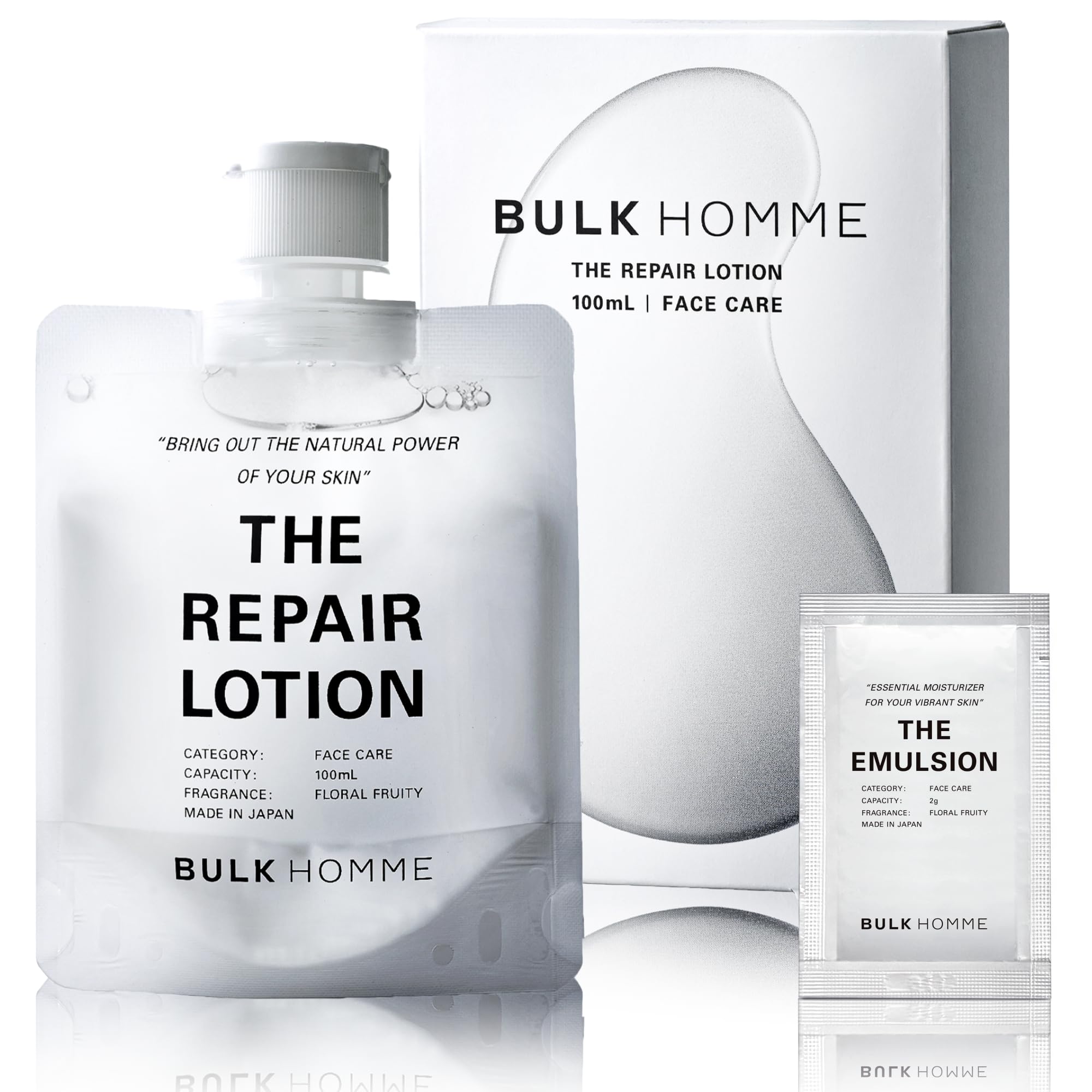 

Bulk Homme Medicated Lotion for 100mL Acne Includes Sample of THE REPAIR LOTION [Quasi-drug] Men, (1-Month Supply), Prevention,