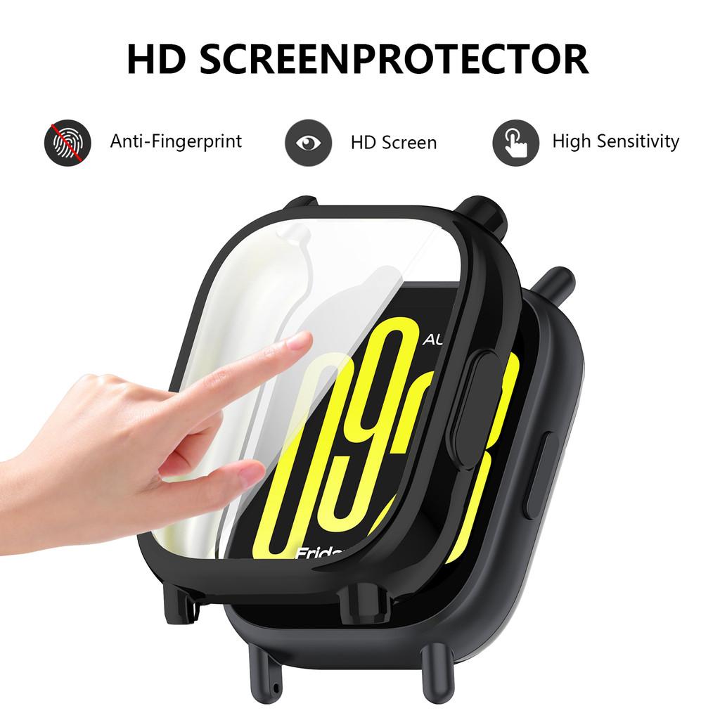 For Redmi Watch 5 Active Silicone Cover Sport Dermis For Redmi Watch 5Lite TPU Soft Shell and Leather Band Strap+Case