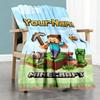 Minecraft 51 Customize Your Name Blanket Multi-purpose Customizable Blanket Warmthful Decor Perfect for Bedding Nap Living Room Office Chair