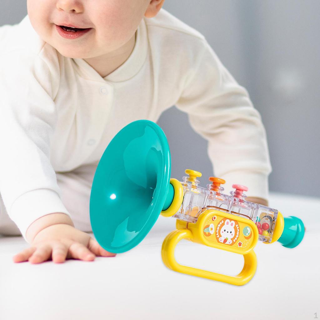 Blowing Trumpet Toys Klassisches Spielzeug-Reisespiel mit kleinem Lautsprecher