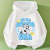 Sudadera con capucha azul de Bluey para niña, Otoño Invierno, Cálida, Suave, Jersey, Cómoda, Prenda superior diaria para niños