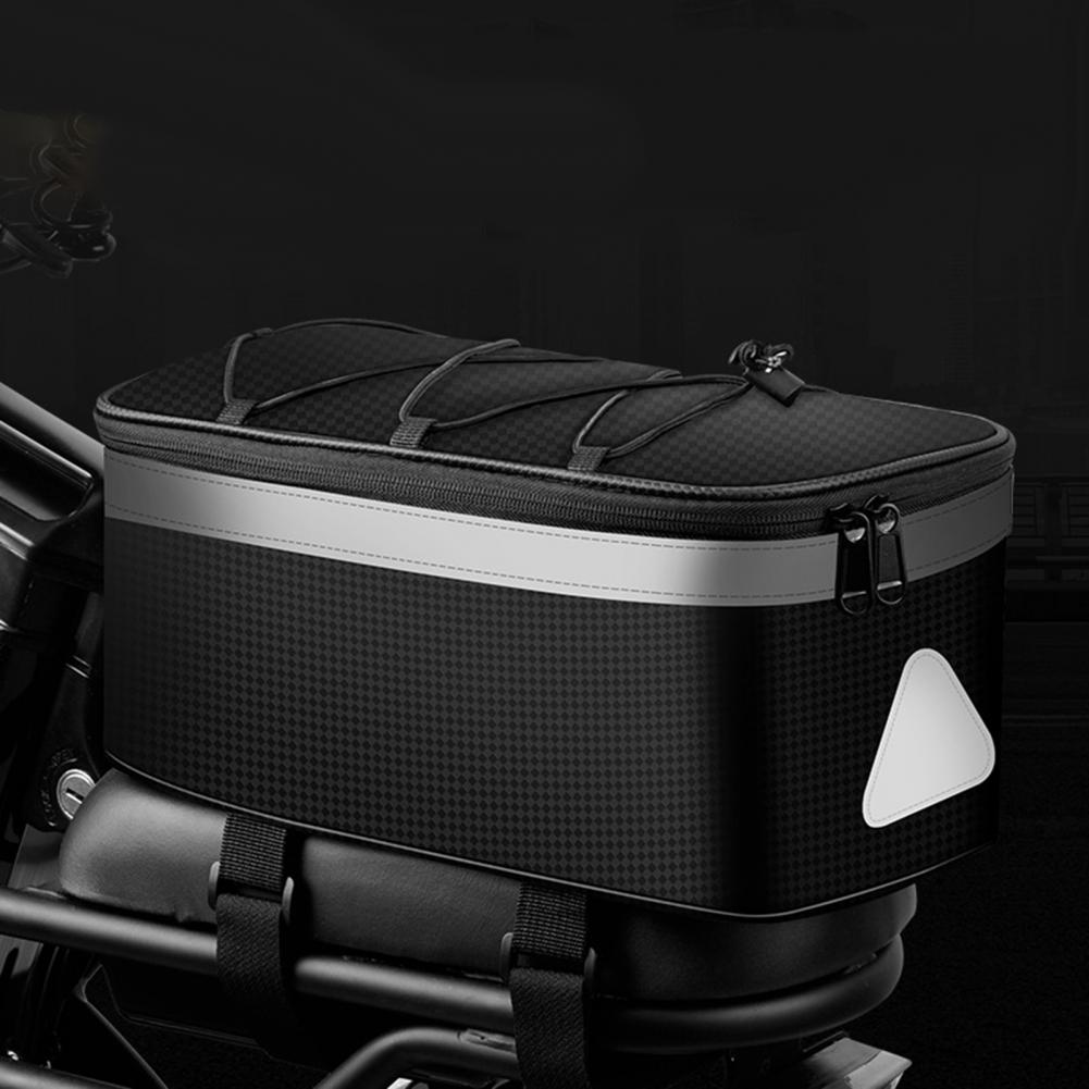 Electric Bicycle Rear Seat Bag Waterproof Large Capacity Reflective Design Mountain Bike Pannier Bag Mtb Accessories