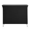 Masă de bar pliabilă portabilă, 1100 x 385 x 885 mm, cu geantă de transport, raft de depozitare și fustă detașabilă, montare rapidă și ușoară, bar mobil pliabil