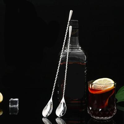 Mixing Spoon Stainless Steel Total Length 30/40 Cm 2 Pcs Bar Spoon