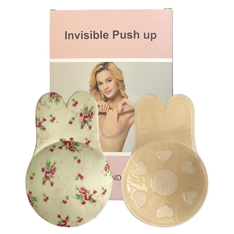 Bunny Ear Silicone Push-Up Bra: Strapless, Self-Adhesive, Invisible Uplift Nipple Covers