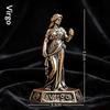 12 Zodiac Vintage Metal Collectible Figurines Intricate Handmade Sculptures for Entryway Console Decor Display