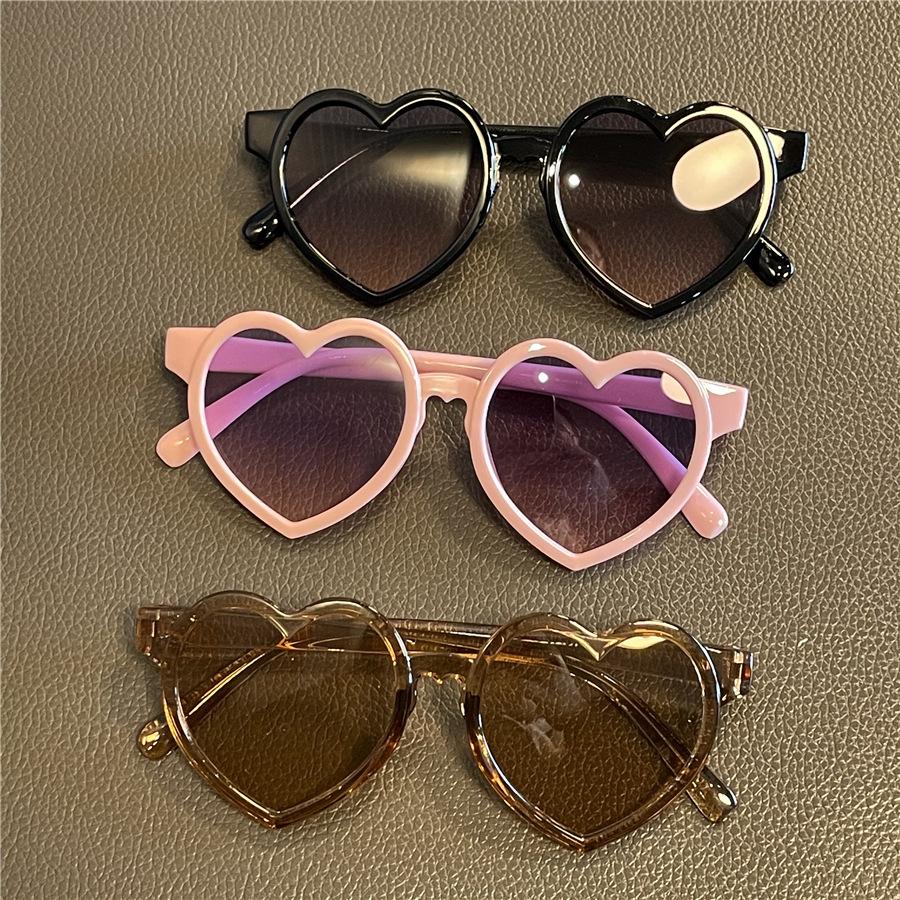 Love Gradient Children'S Sunglasses Baby Sunglasses Candy Colored Glasses Heart Shaped Glasses Jelly Colored Sunglasses