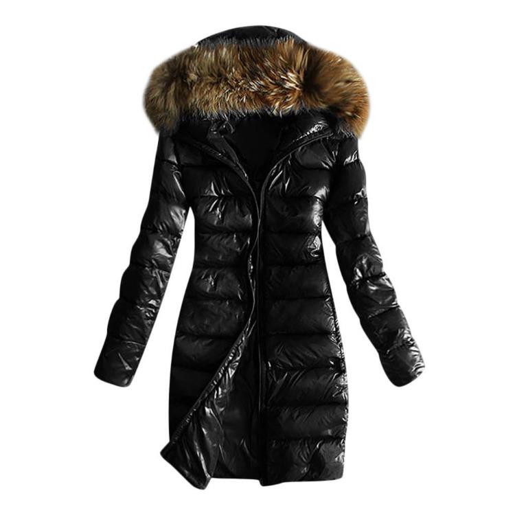 Giacca imbottita con cappuccio calda invernale da donna Capispalla Cappotti Top