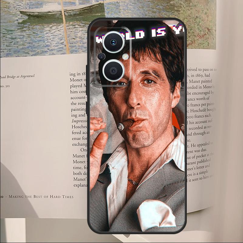 

Scarfaces The World Is Yours Cover For OPPO Reno 12F 11F 13F 14F 10 11 12 13 14 Pro 8 Lite OPPO Find X9 X6 X5 X8 Pro Case OPPO Find X8 Pro