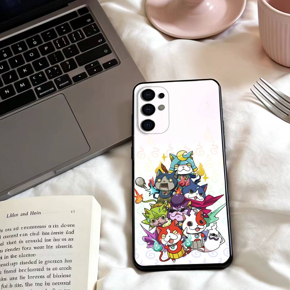Y-Yokai Anime W-Watch  Phone Case For Samsung S25,24,23,22,30,21,10,9,Ultra,Plus,Lite,FE,4,5 G Soft Black Case