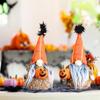 Kürbis-Gnom-Puppen Figuren mit Kürbis Halten Gesichtslose Gnom-Puppen Eine Gemütliche Plüschdekoration für Herbst- und Halloween-Partys