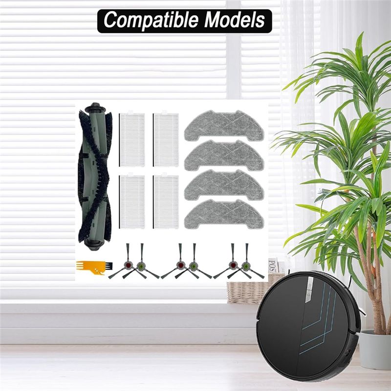 AEE4-For Airrobo P30 Robot Vacuum Cleaner Mian Side Brush Hepa Filter Mop Cloth Replacement Parts Accessories