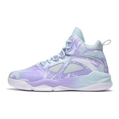 Lattice Cloud Shock Absorption Anti-Slip Wear-Resistant High-Top Basketball Shoes Men Sneakers Purple Blue White 112141649S-1