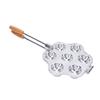 7 Holes Egg Tart Pan Aluminum Alloy Egg Tart Baking Tray with Handle for Small Pie Pudding Cupcake