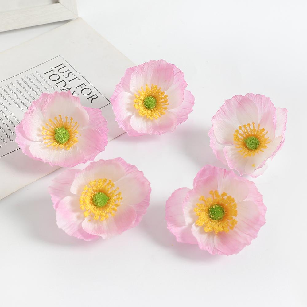 5/10/20Pieces Of Artificial Flower Head For Christmas Home Decoration Room Garden Wedding Decor DIY Gift Box Wreath Accessories