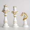 Internationale Schach Statue Harz Figur Kunst Dekoration Tabletop Ornament Skulptur für