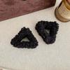 Pure Color Plush Small Hair Claw Cute Mini Grasp Clip Temperament Winter Hair Accessories  Girls