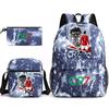 Cr7 Youth Fashion Children'S Student Schoolbag Three-Piece Set Backpack Satchel Pencil Case