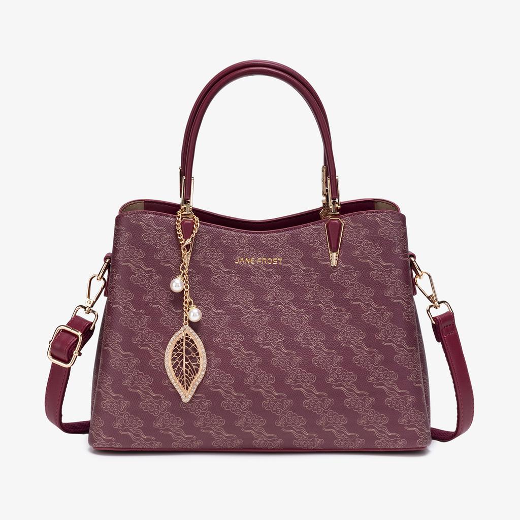 Premium Bag Light Luxury Women'S Bag Handbag Texture Fashionable Shoulder Bag Trendy Versatile Red Bag
