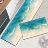 Coastal Print Kitchen Floor Mat Waterproof Foot Mats Non-Slip Bathroom Rugs Carpet For Living Room Absorbent Laundry Rug Doormat
