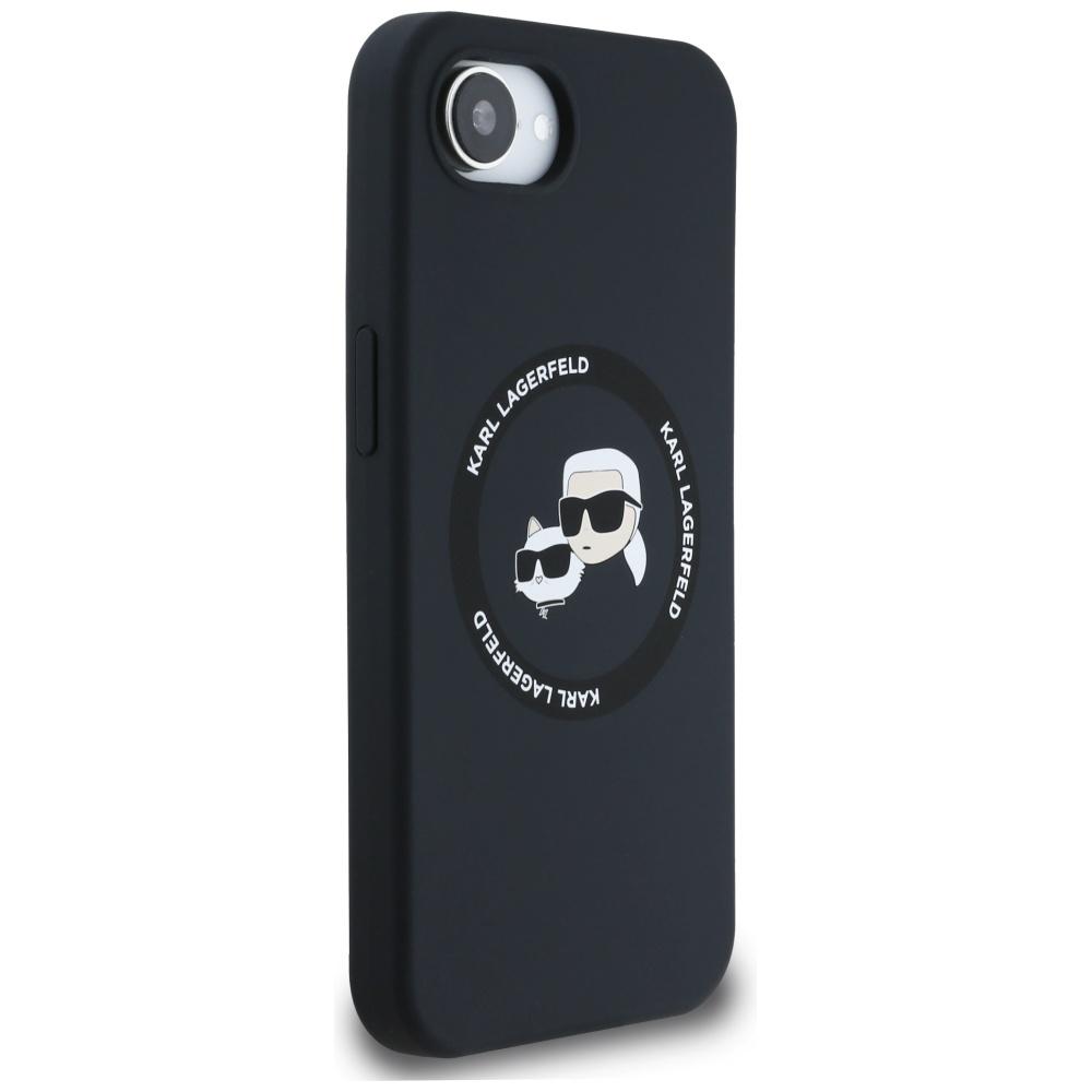 Etui Karl Lagerfeld Silicone             Karl&Choupette Heads Magsafe Do Iphone 16E Czarny