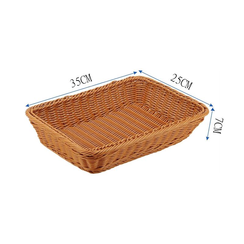 Wicker Storage Baskets Eco-friendly Natural Material Bins for Home Kitchen Pantry Food Snack Fruit Vegetable Organization Use