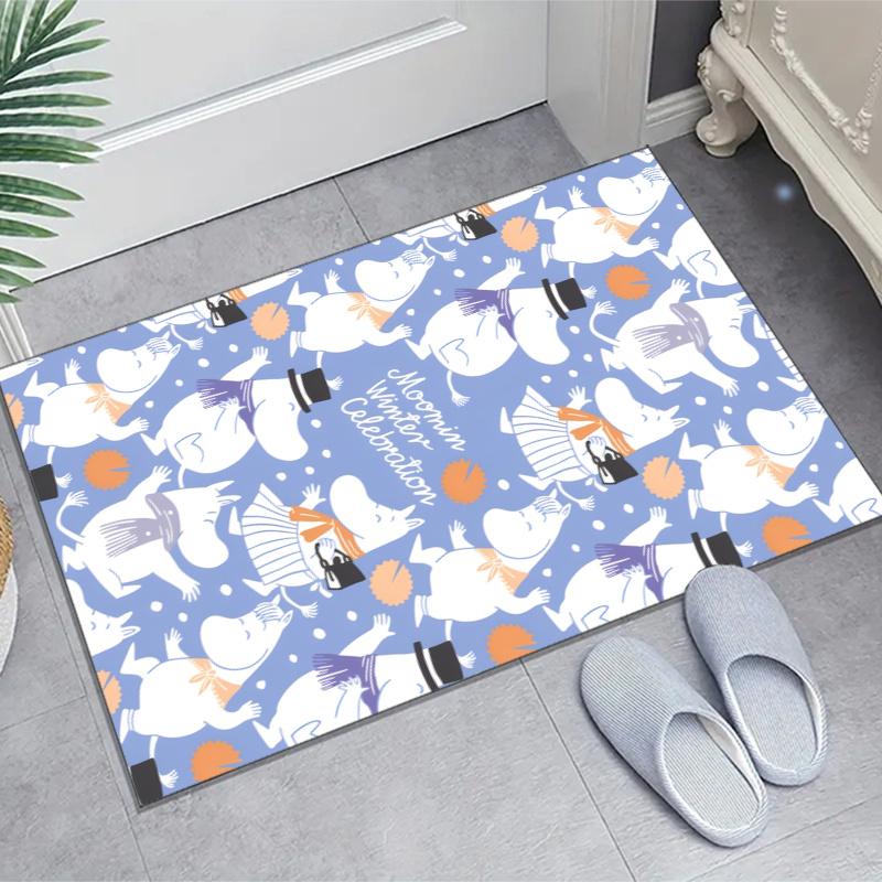 the Moomin Design Area Rug - Non-Slip, Soft & Cozy Floor Mat for Living Room, Bedroom, Office - Indoor/Outdoor Decorative Carpet