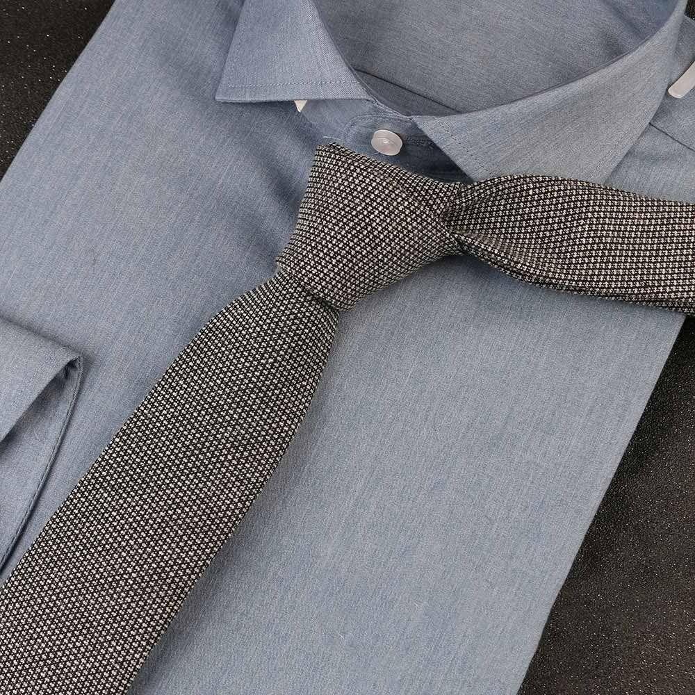 Classic Lattice Tie 6cm Width Necktie Fashion Shirt Accessories Men Women